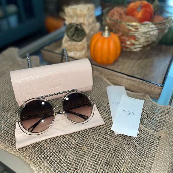 Chloé gold sunglasses - Picture 3 of 4